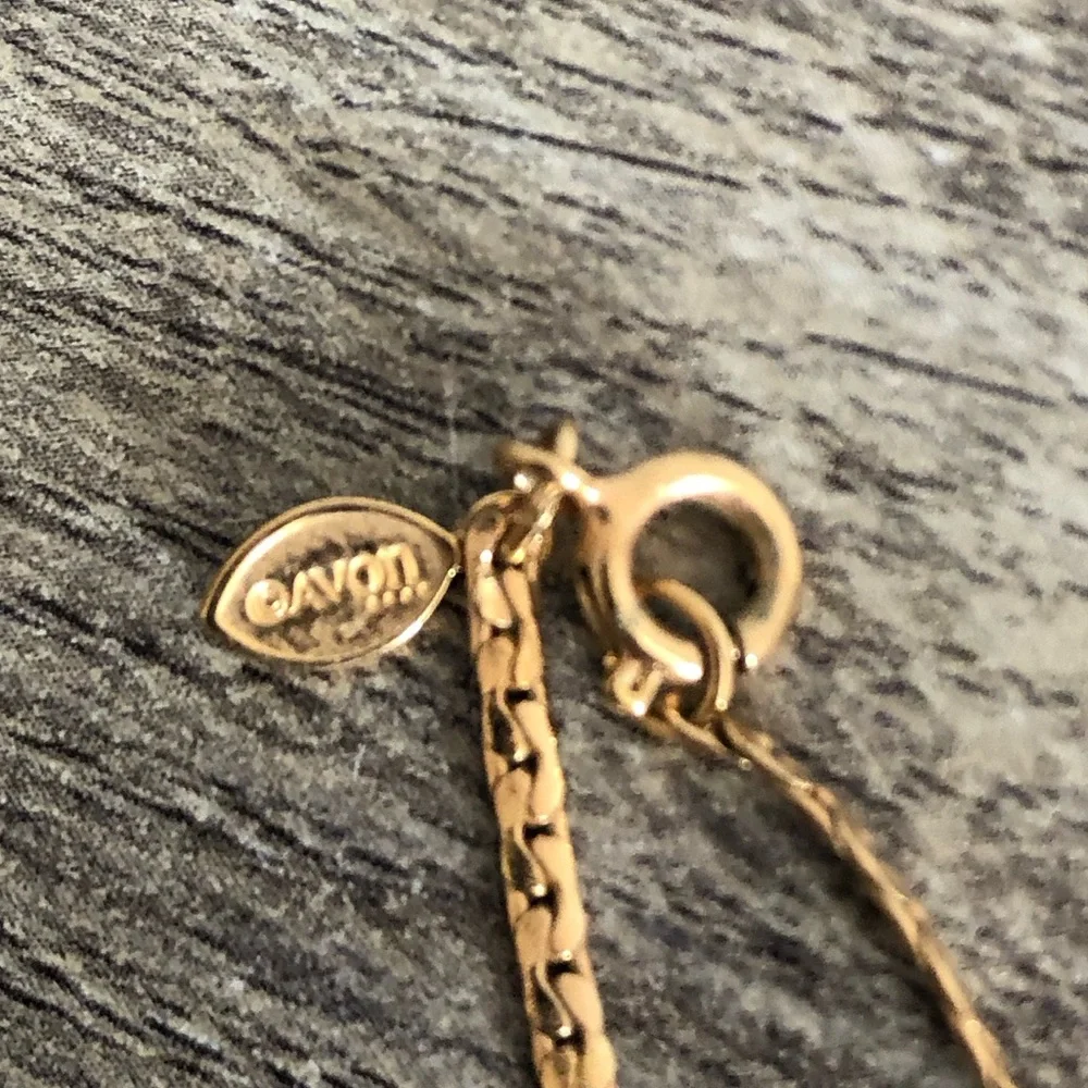 Vtg 70s Avon Gold Bow Necklace - Picture 6 of 10